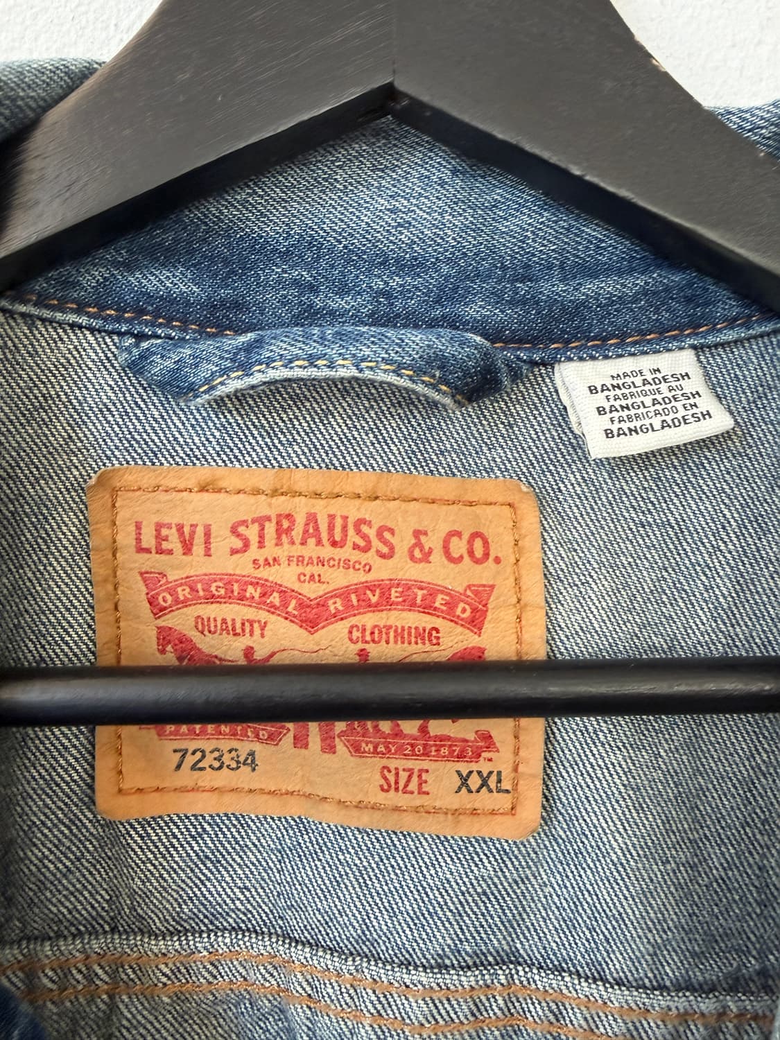 리바이스 72334 데님 페인팅 커스텀 자켓 XXL 상품이미지2