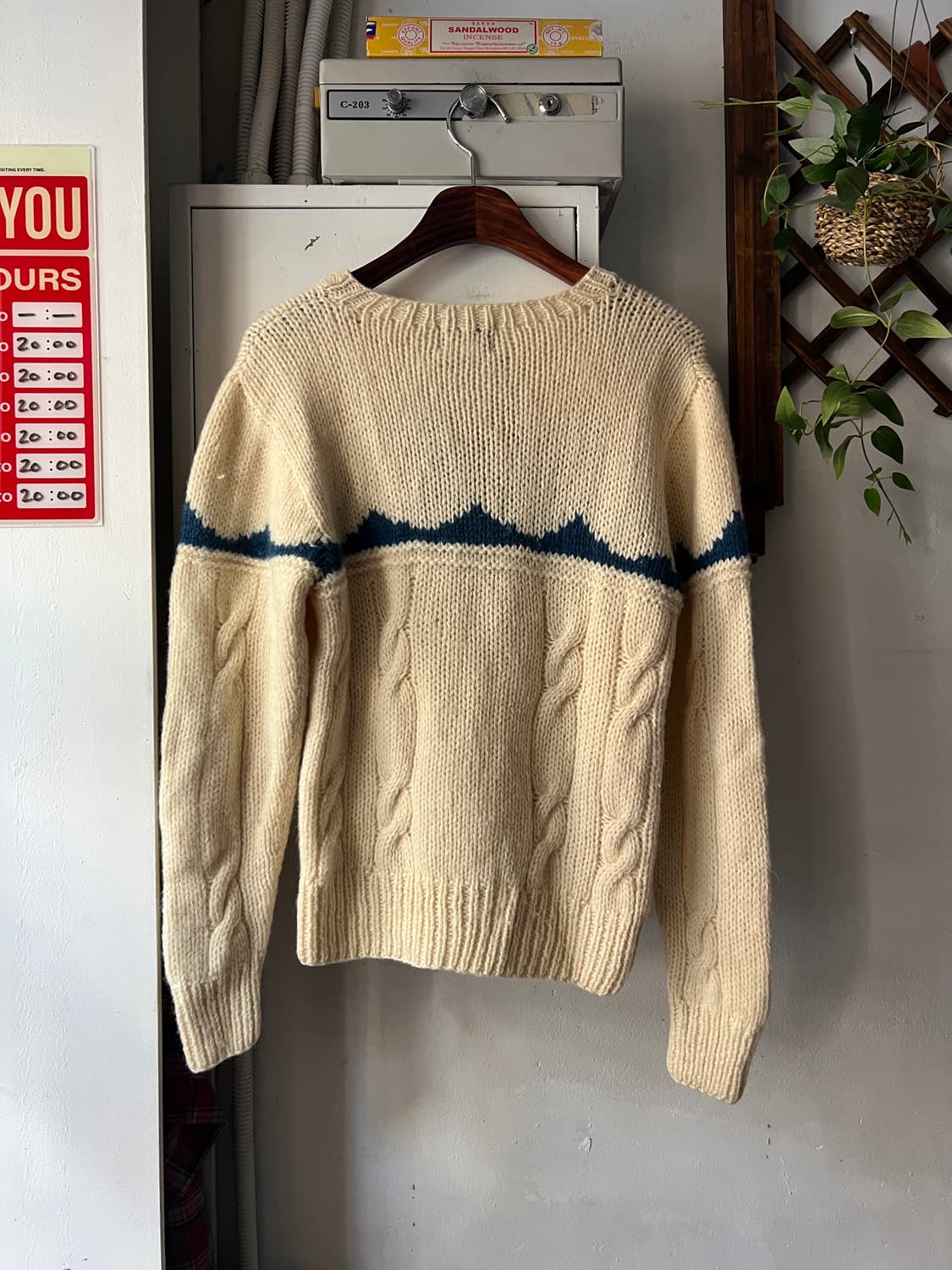 [S]90's 울리치 USA 우먼스 덕 패턴 피셔맨 스웨터 상품이미지7