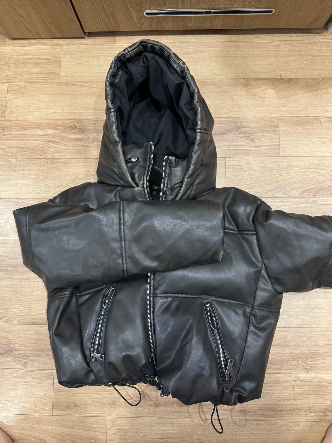 자라레더패딩 상품이미지1