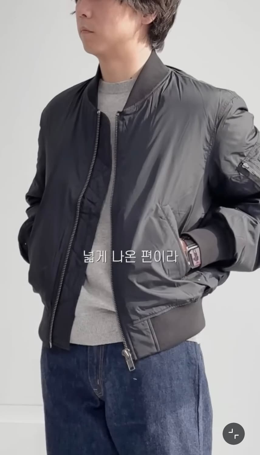 무인양품 muji / LABO MA-1 블랙 / M 상품이미지7