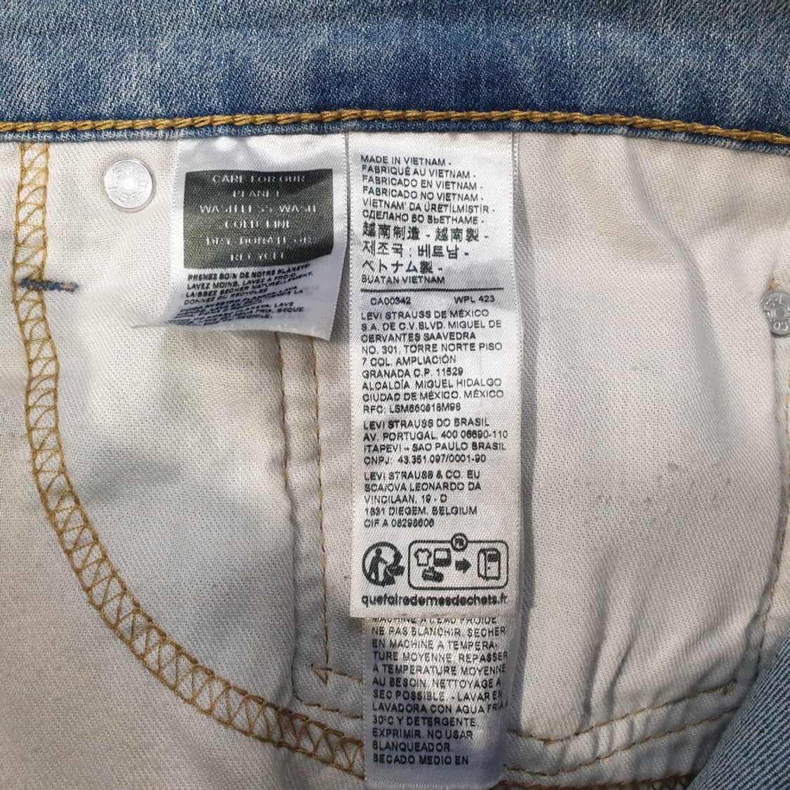 리바이스 502 테이퍼드핏 쿨진 청바지 34 상품이미지5