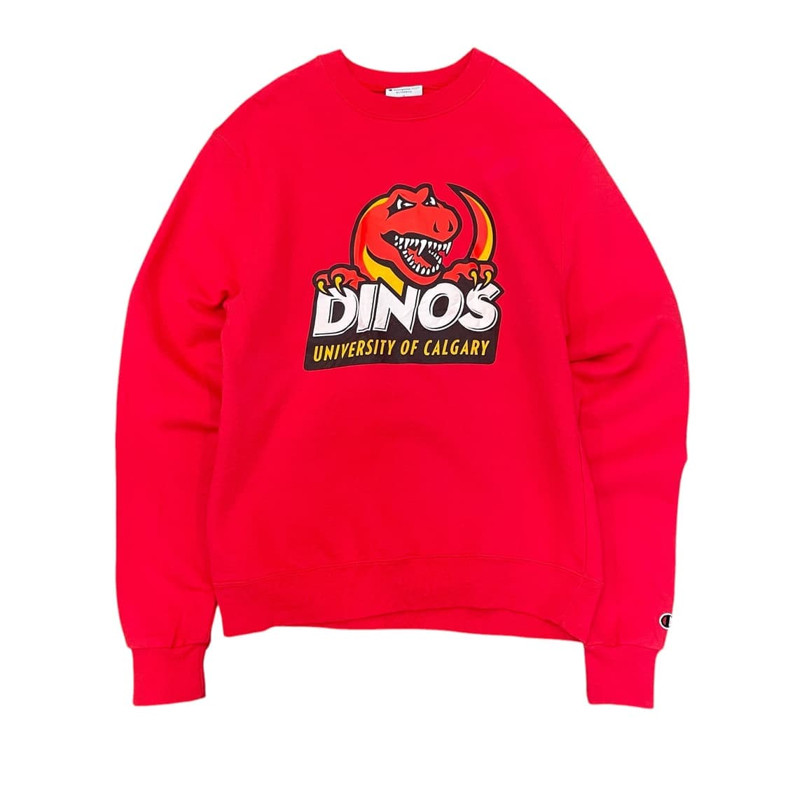 챔피온 레드 다이노스 프린팅 기모 맨투맨 스웻셔츠 S 상품이미지1