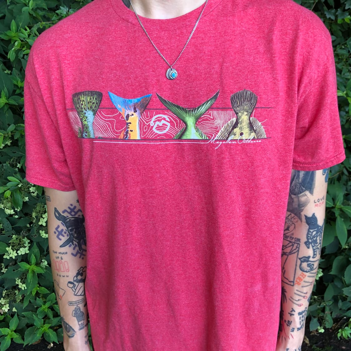 Fishing T-shirts Red 상품이미지3