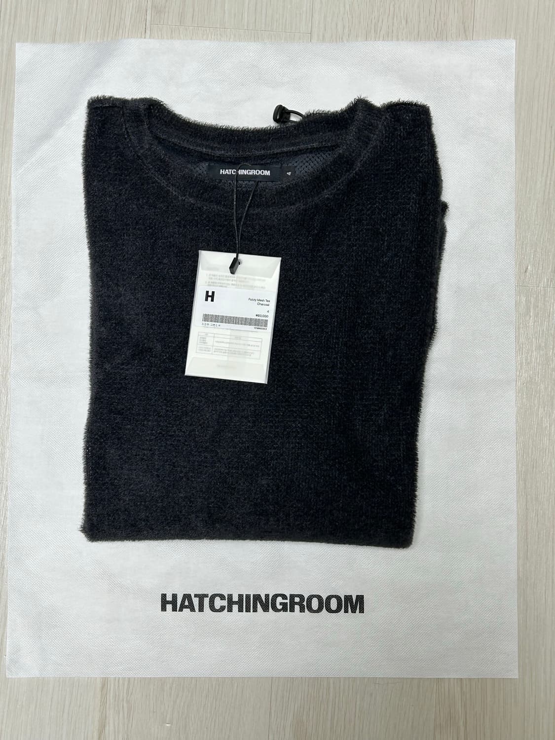 Fuzzy Mesh Tee 새상품 [Charcoal, 4사이즈] 상품이미지2