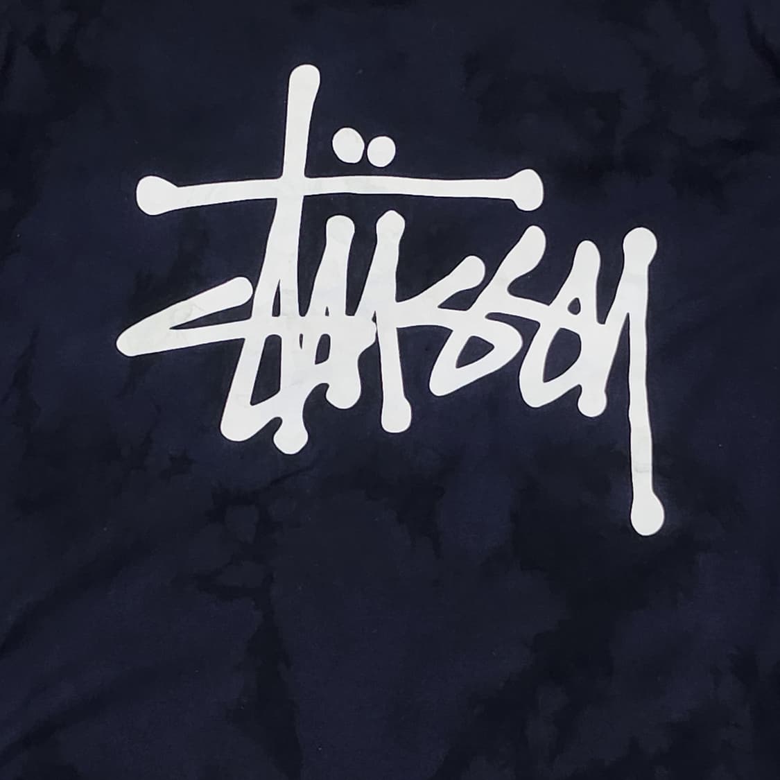 스투시 스탁로고 가먼트다잉 네이비 반팔티 상품이미지7