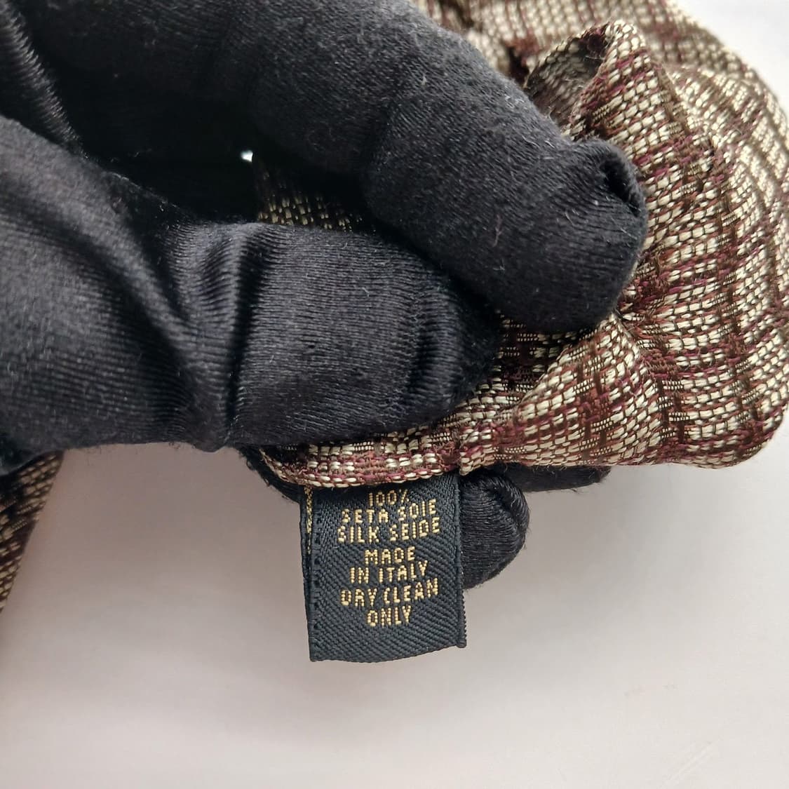 알테아 실크 브라운 체크 패턴 넥타이 9cm A+등급 A18684
 상품이미지7