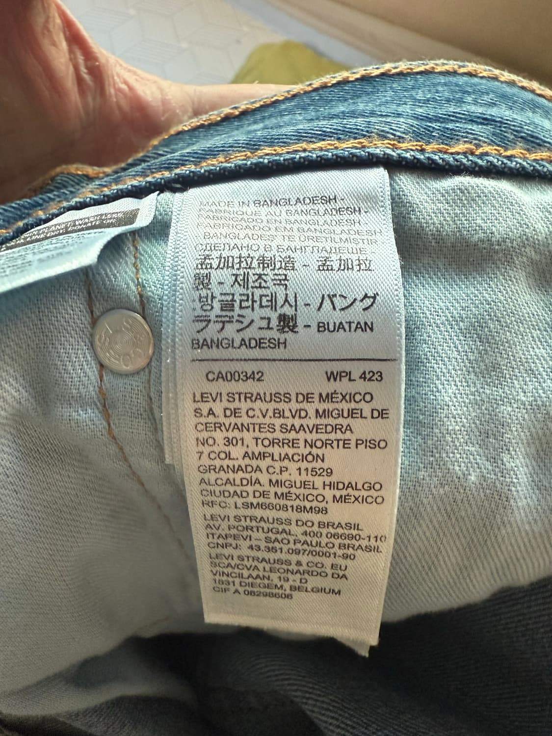 리바이스 중청 데님 / 36×32 / 새상품 상품이미지2