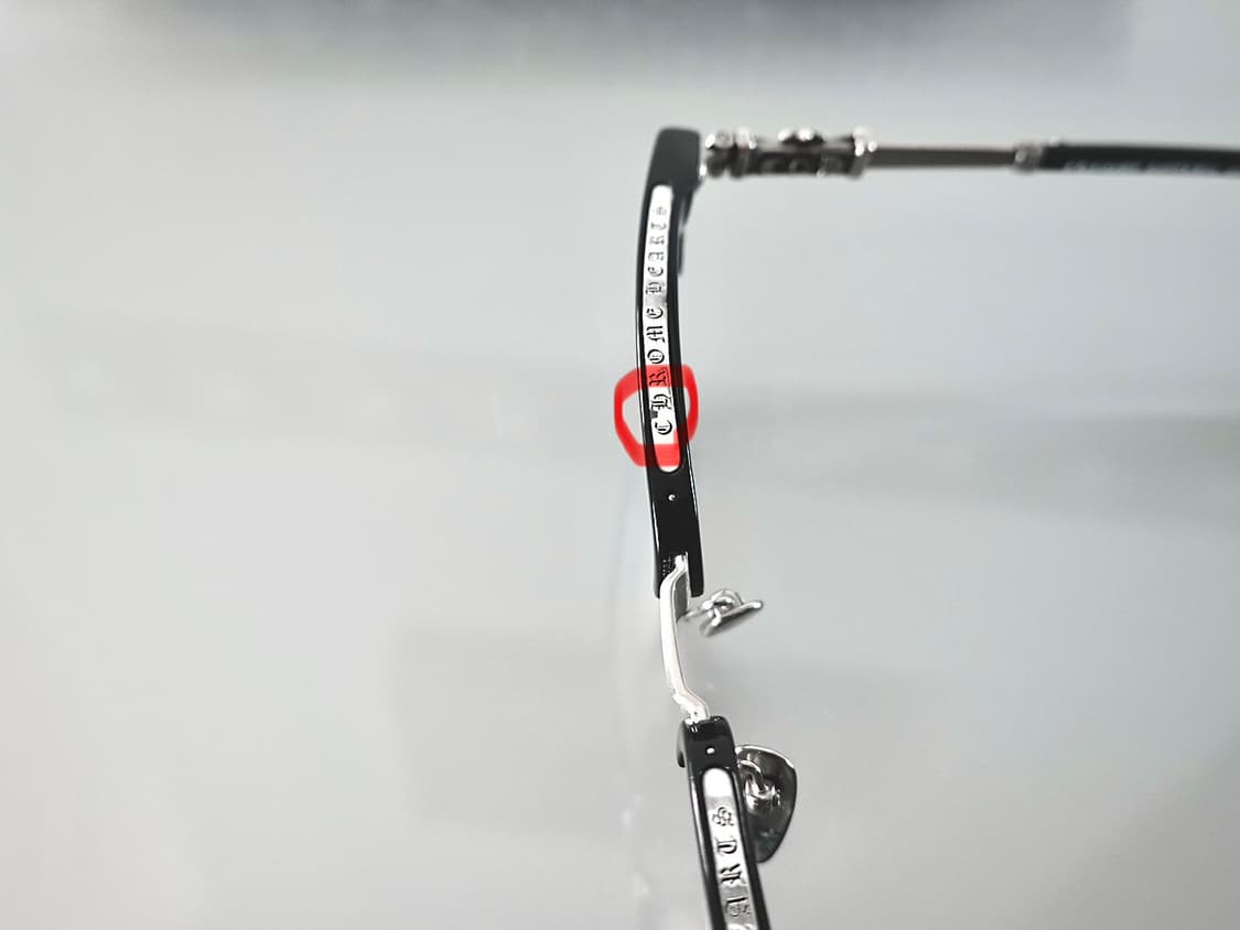 크롬하츠 보넨노이슈어2 블랙/브러쉬드실버 안경 상품이미지10