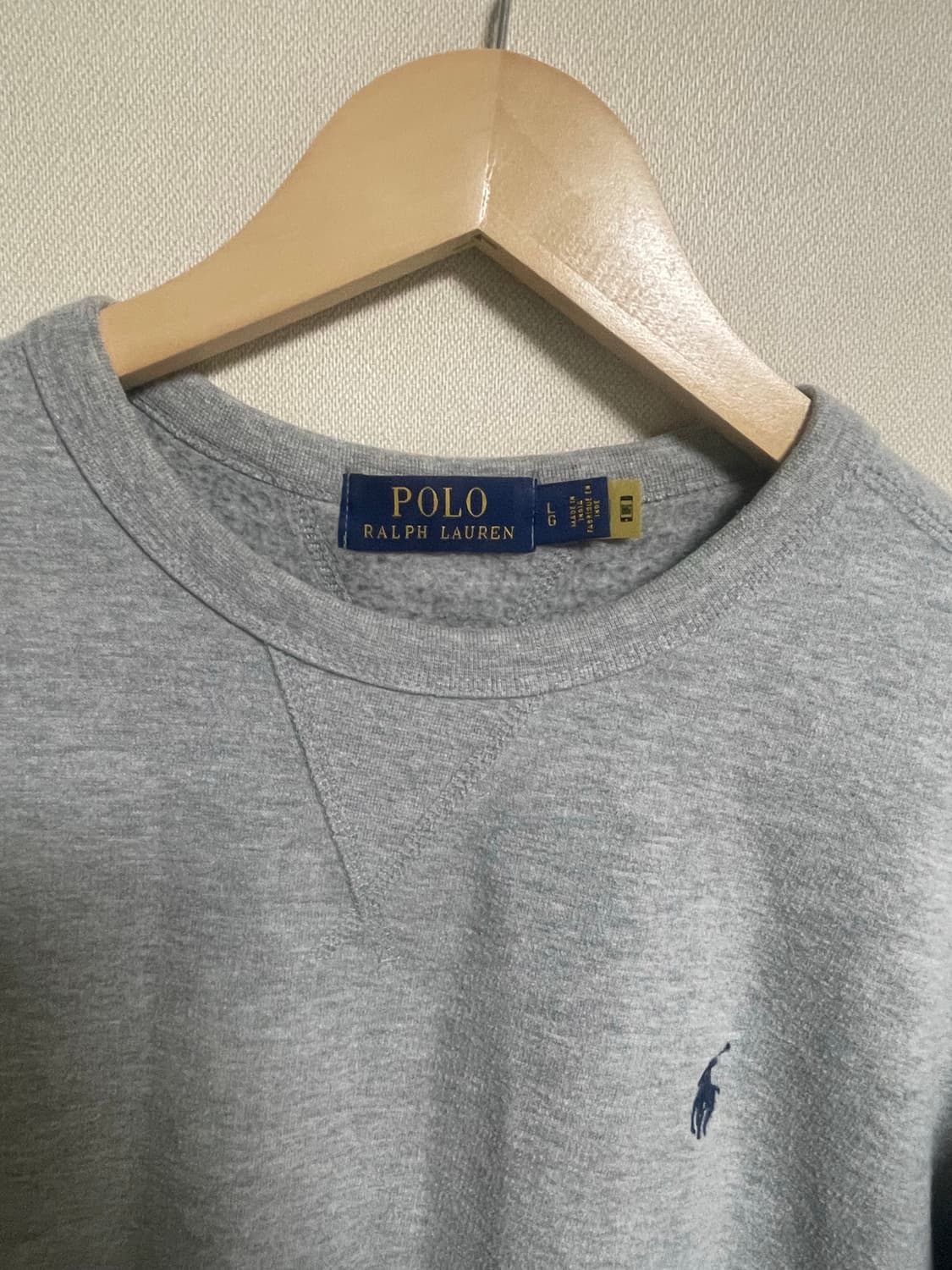polo sweat shirt gray 상품이미지2