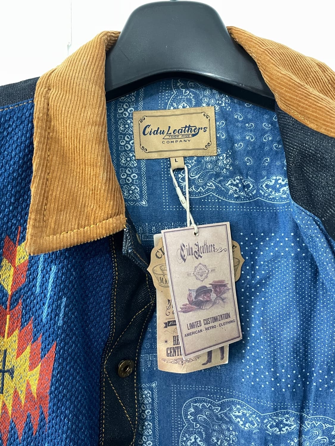 제도 나바호 22온즈 데님 웨스턴 자켓 상품이미지6