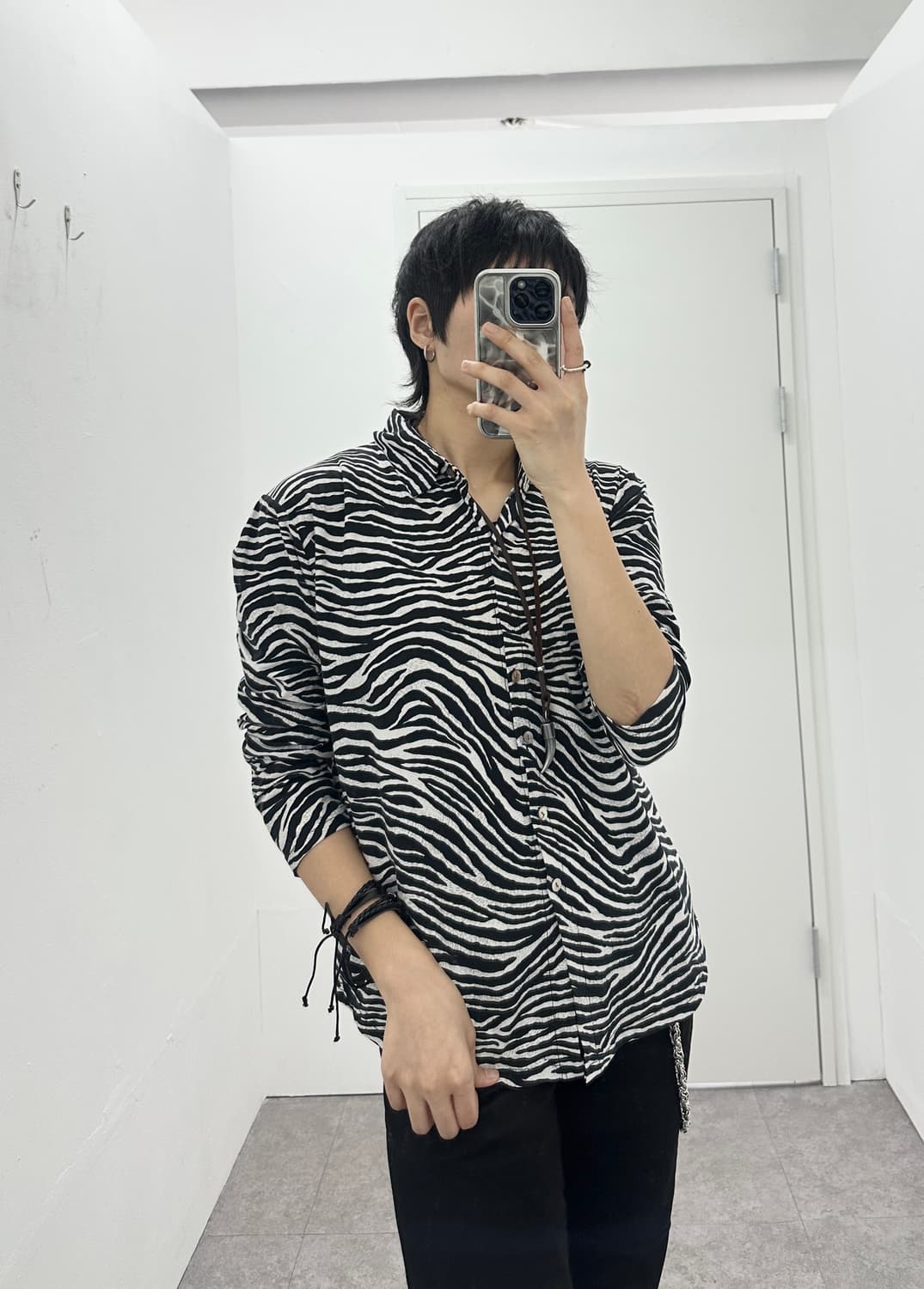NONE vintage zebra pattern shirts 상품이미지3
