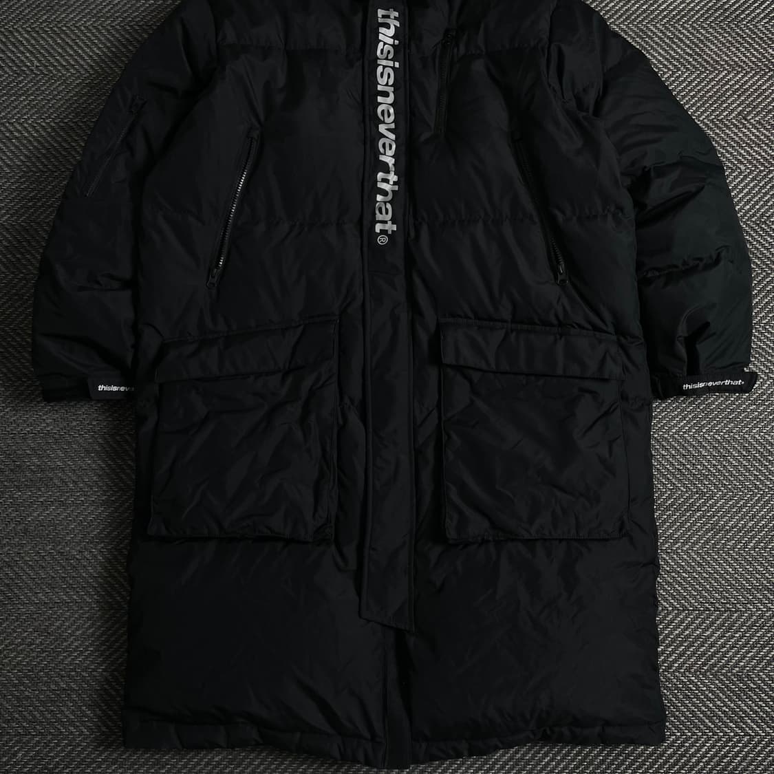 디스이즈네버댓 스펠아웃 빅로고 다운 롱패딩o 3676 상품이미지2