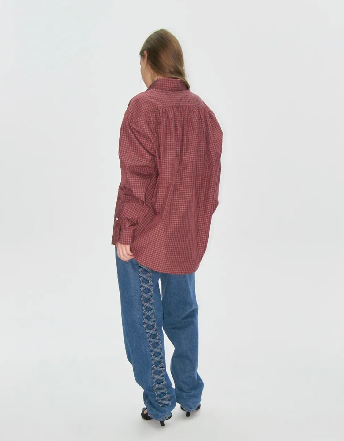 플리즈프로젝트 체크셔링셔츠 상품이미지6