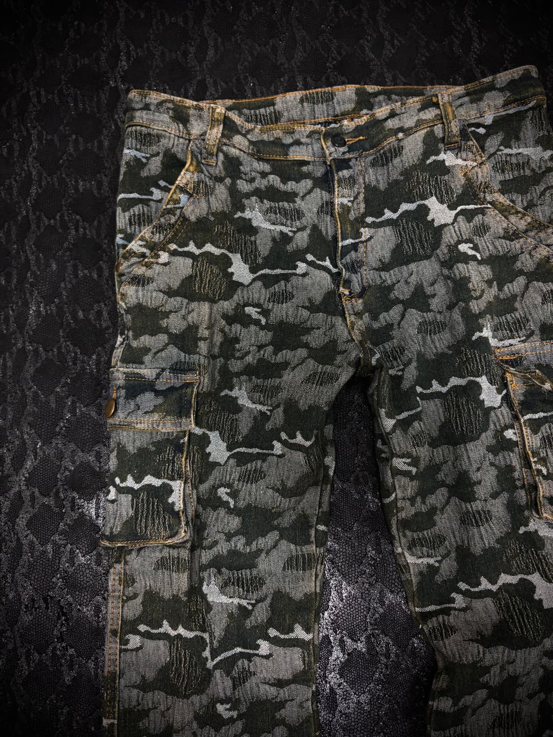 “Vintage” 00’s Camo Cargo Pocket Boots C 상품이미지2