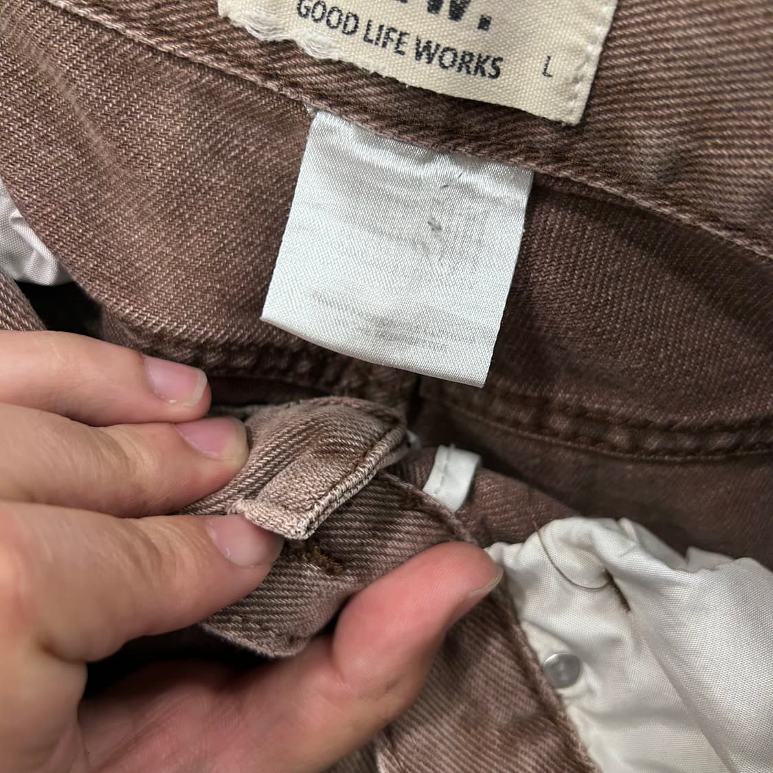 굿라이프웍스 브러쉬 워시드 와이드 팬츠 상품이미지3