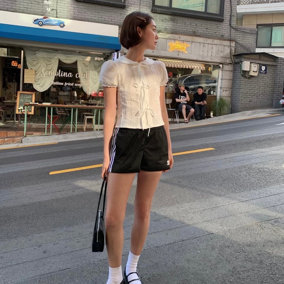 [M] 아옵트 리본 퍼프 블라우스 상품이미지3