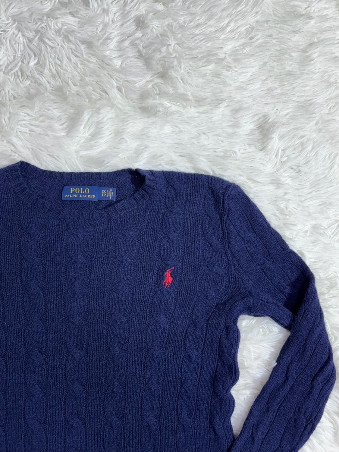 폴로 랄프로렌 울•케시미어 딱붙핏 꽈배기 니트  상품이미지5