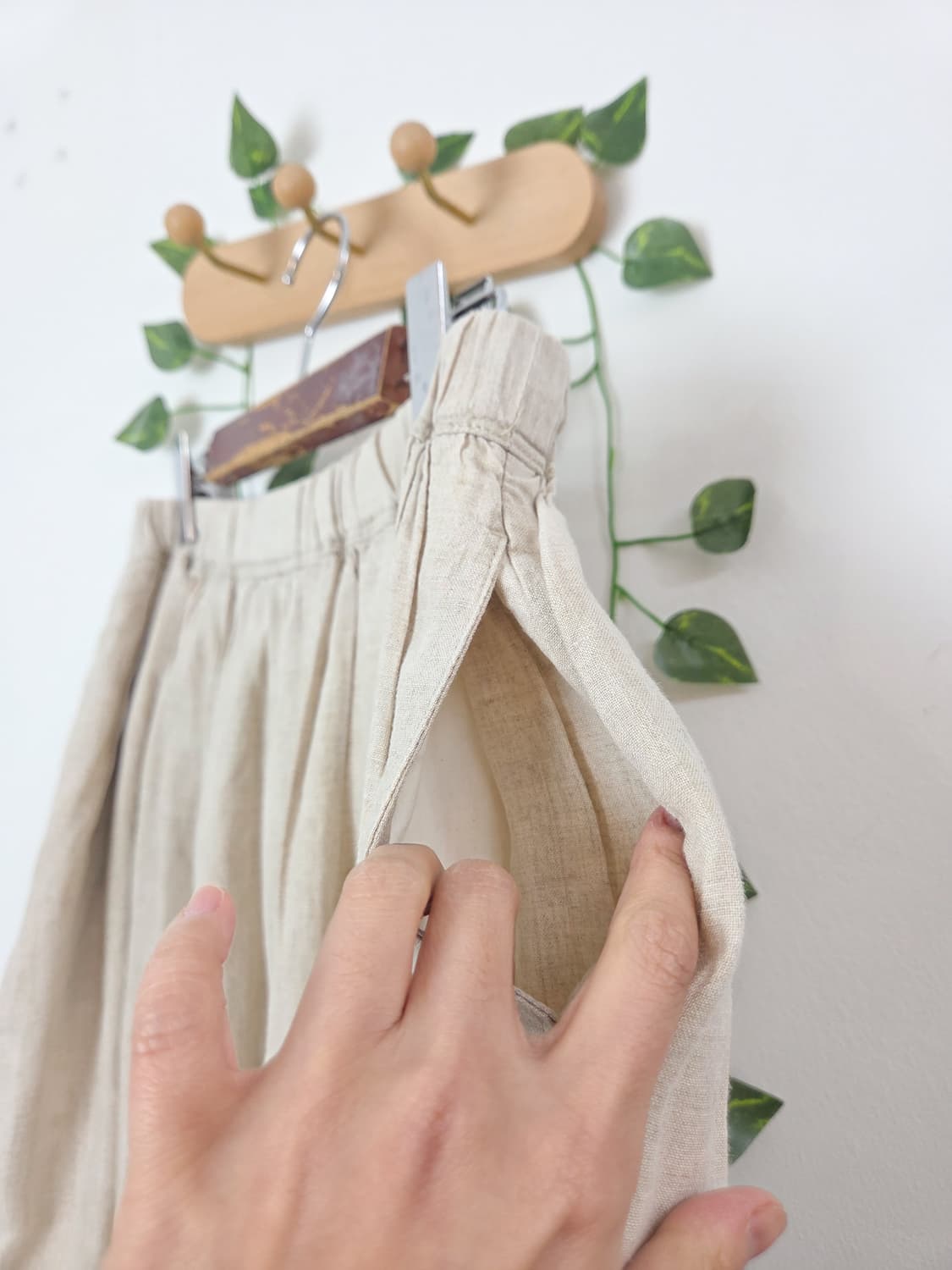 코지 린넨 스커트 상품이미지4