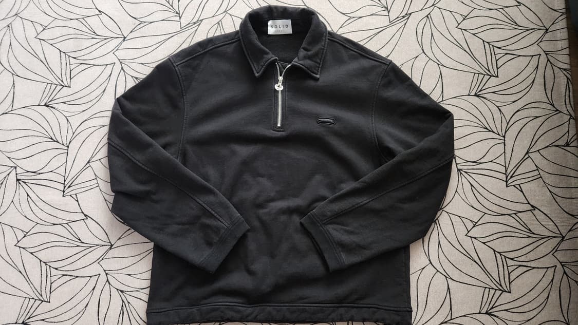 솔리드옴므 남성 하프집업 블랙 105 상품이미지1