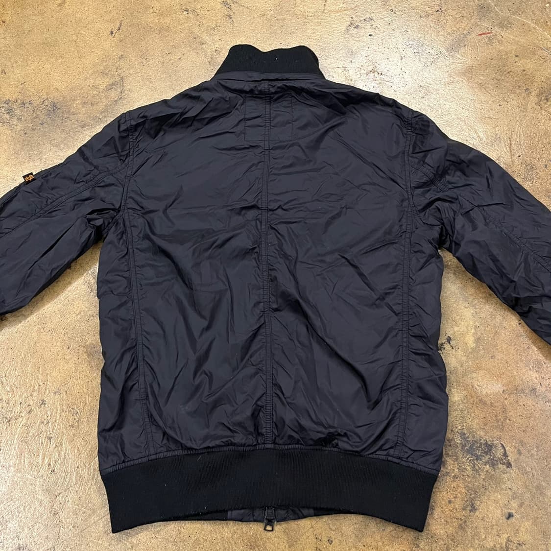 [정품/M] 알파인더스트리 블랙 봄버 자켓 b17 상품이미지4