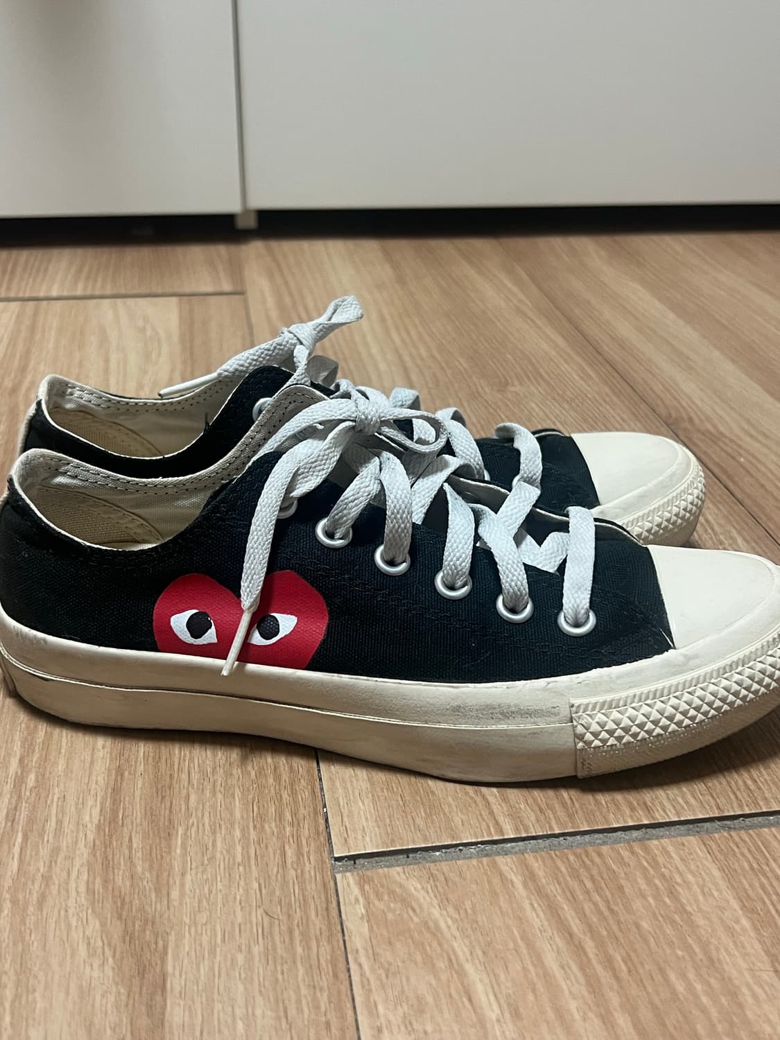 꼼데가르송 컨버스 블랙 스니커즈 상품이미지5