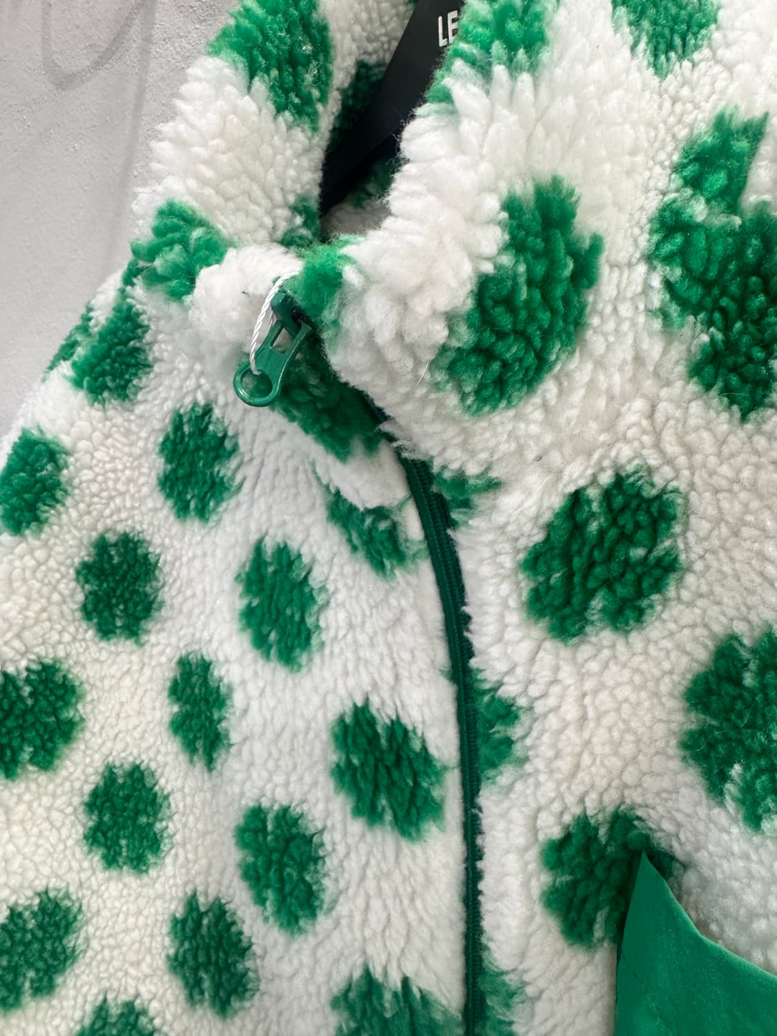 vintage 보아 뽀글이 클로버 집업베스트 상품이미지3