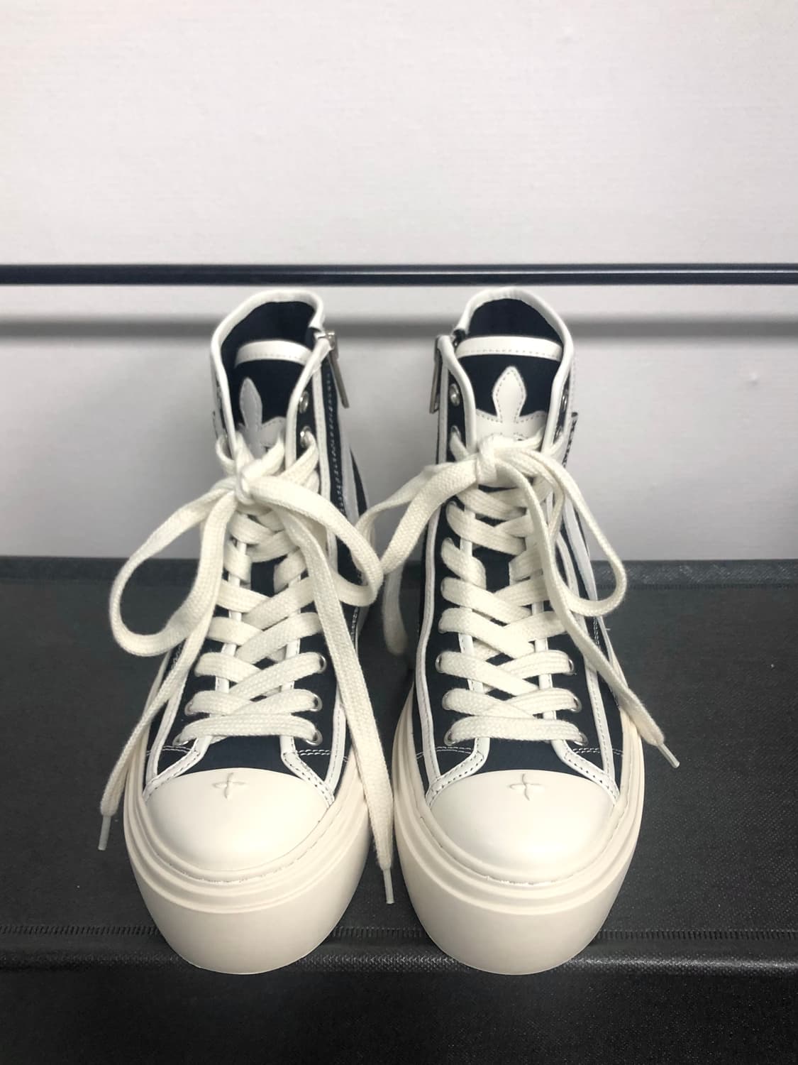 [240] SMFK 레트로 컬리지 하이탑 보드 슈즈 블랙 상품이미지3