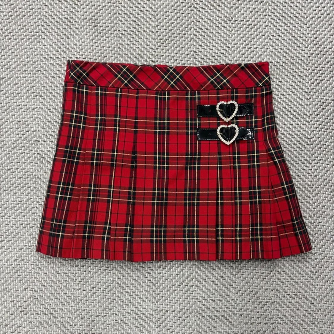 갸루 펑크 체크 미니 스커트 v2615 상품이미지1