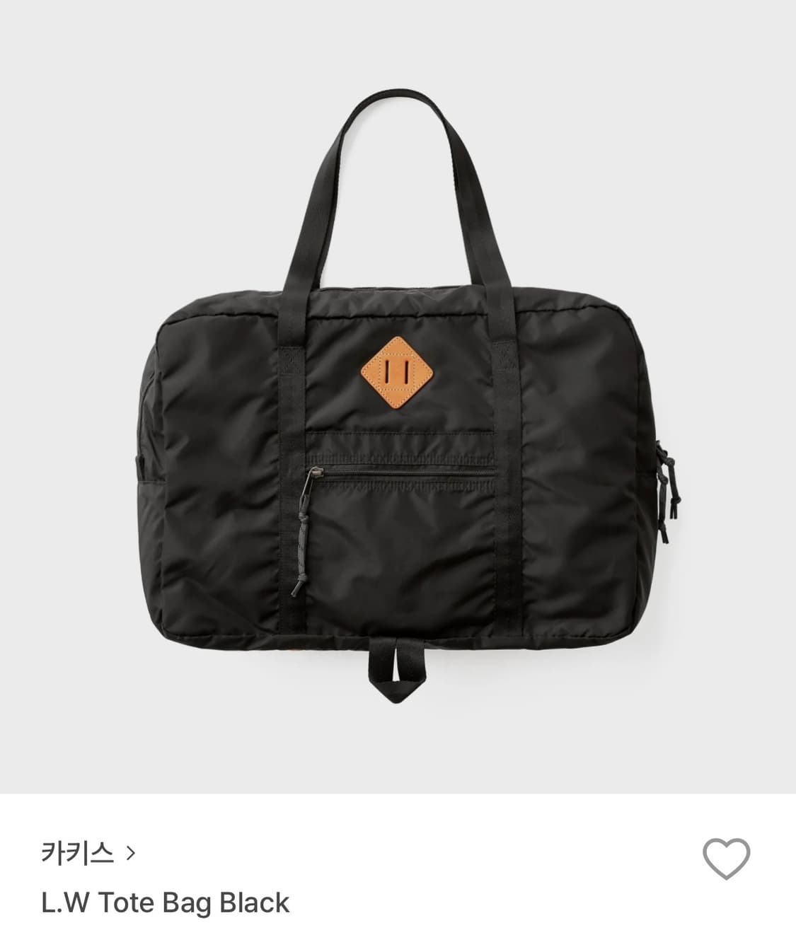 KHAKIS L.W tote bag black 상품이미지1
