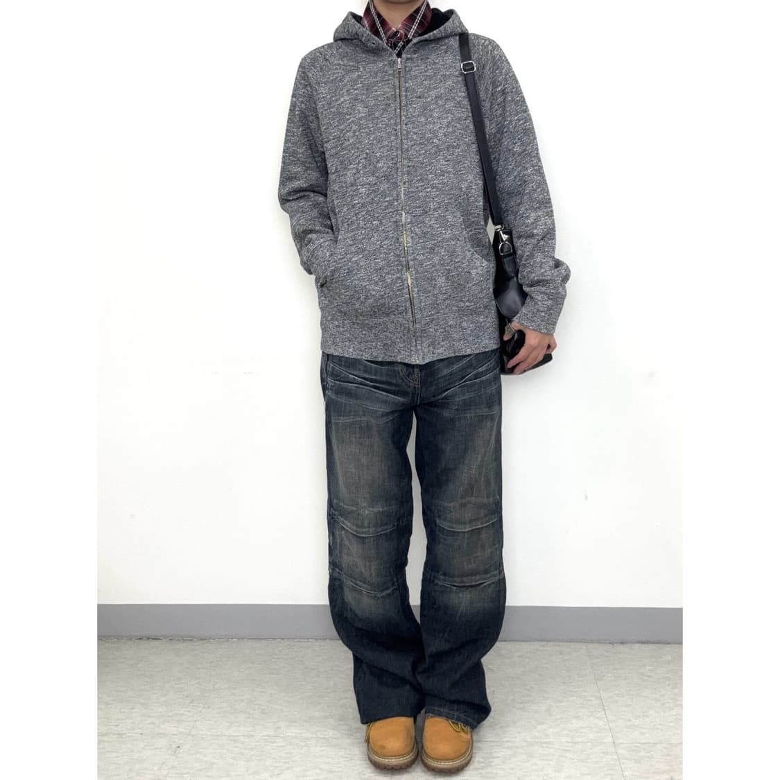 빈티지 기모 후드집업 상품이미지2