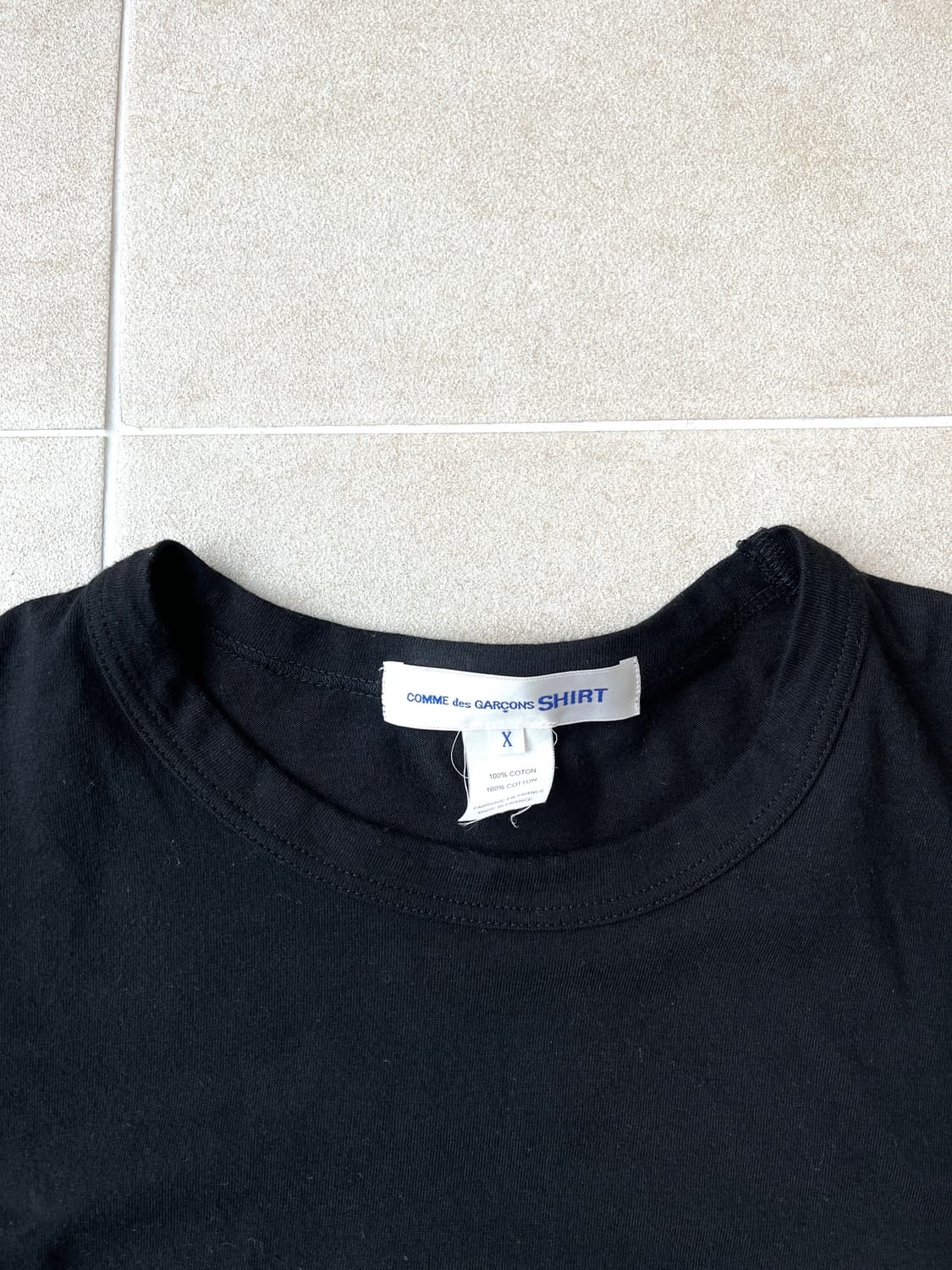 Comme des garcons shirt side zip t shirt 상품이미지4