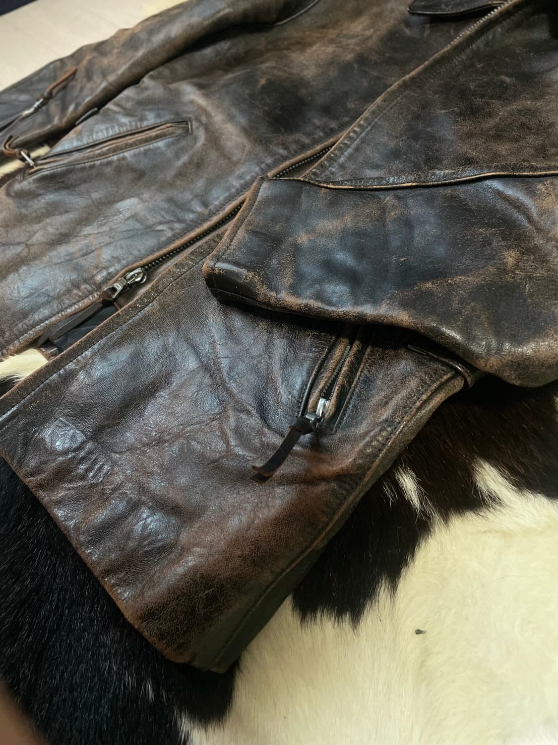 Dagda leather 30's sports jacket/ 부코,맥코이 상품이미지3