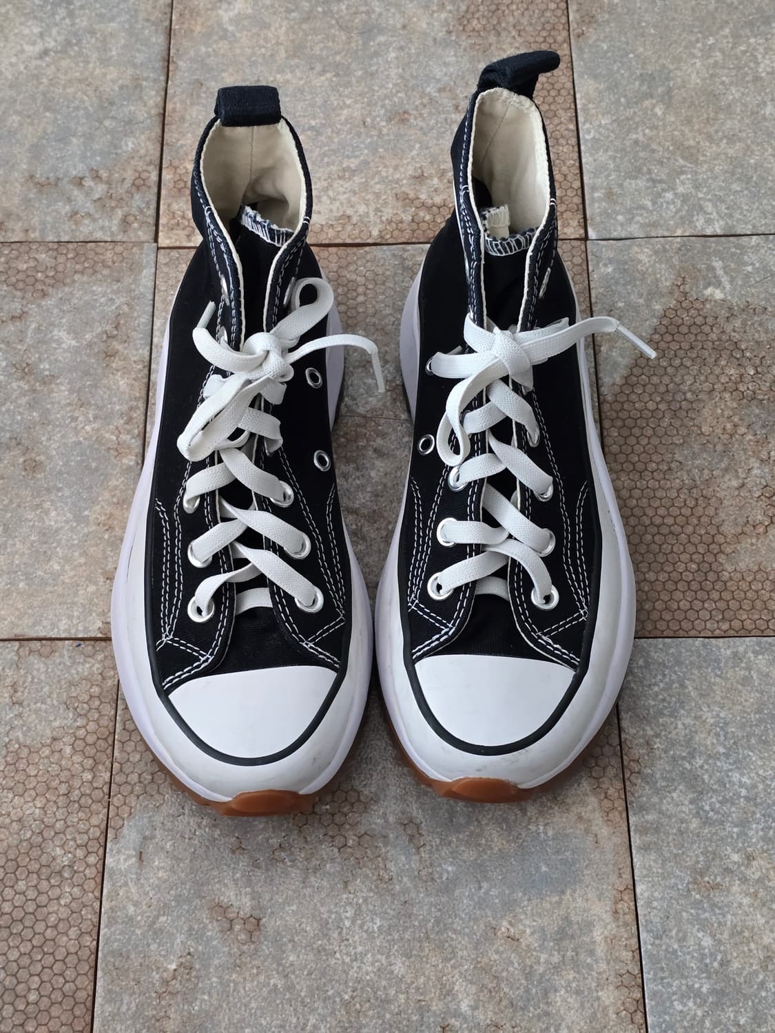 (225)컨버스 런스타 하이크 하이 검흰  상품이미지2