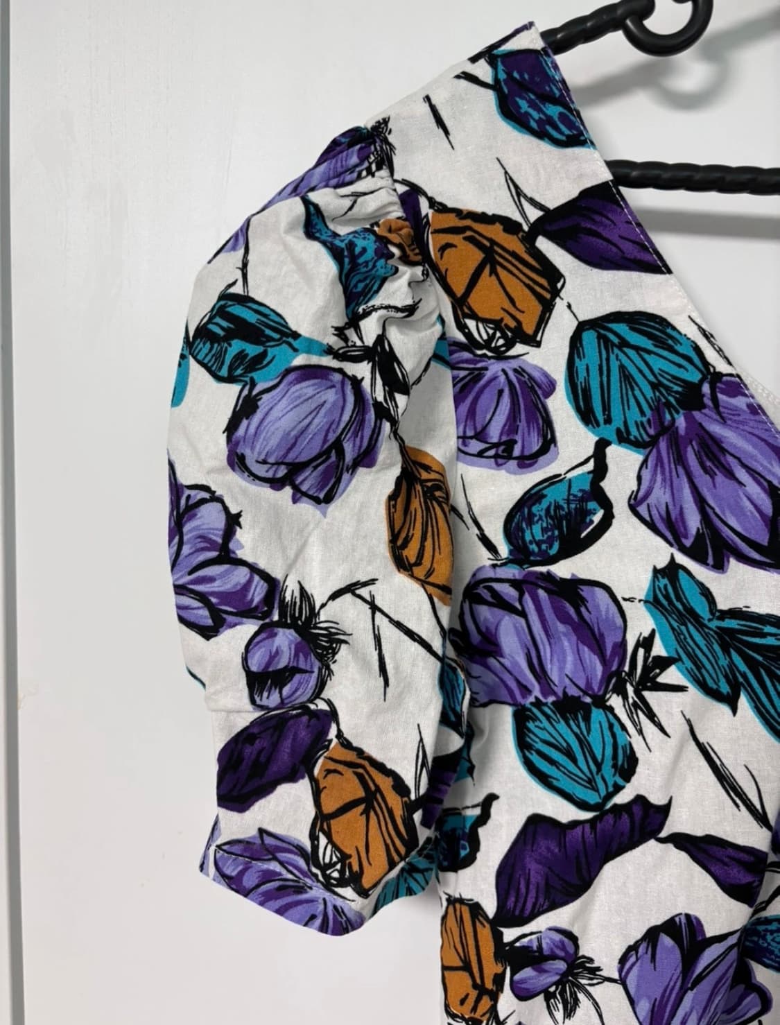 에이블리 브이넥 라이 린넨 페미닌 플라워 롱 원피스 상품이미지3