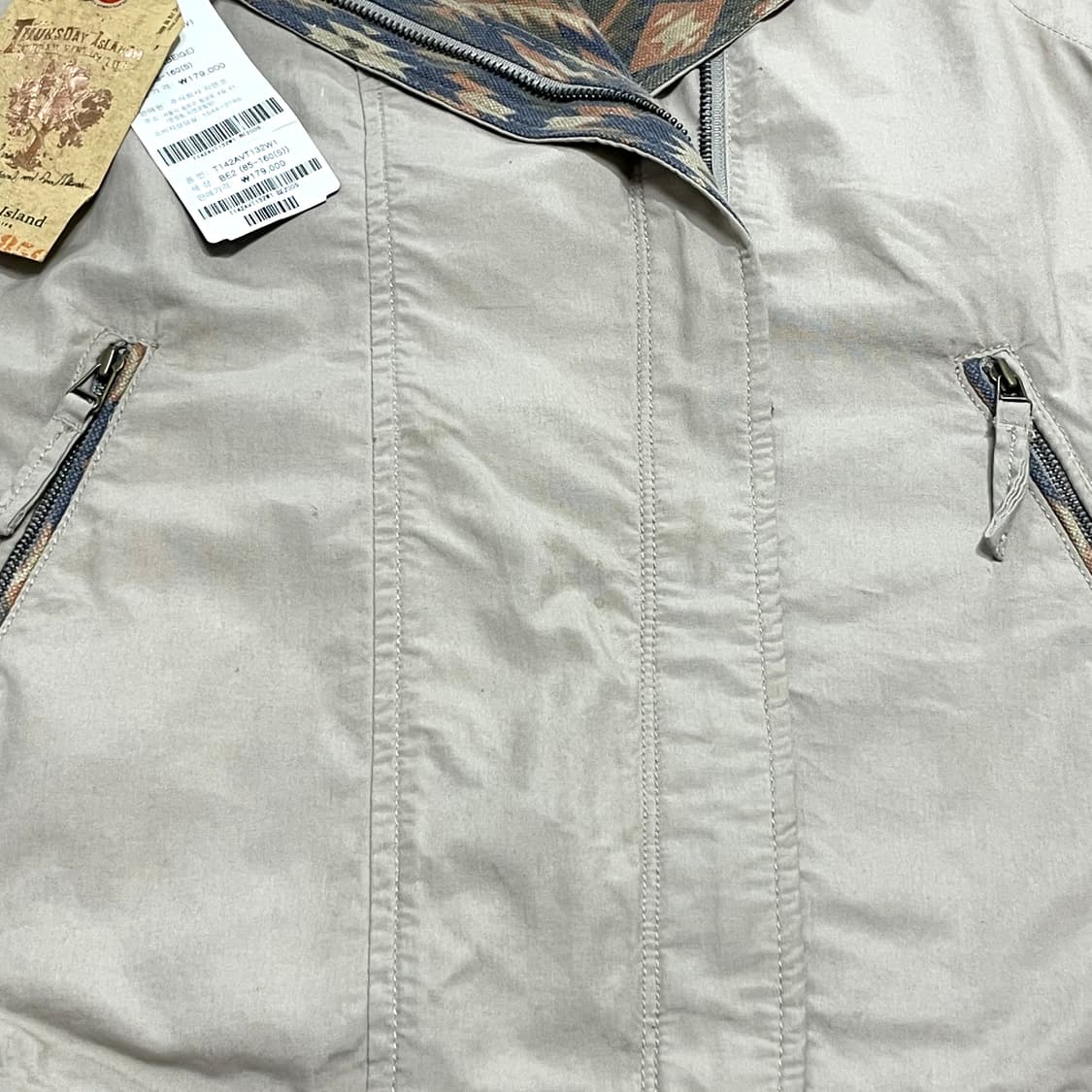 써스데이아일랜드 인디안패턴 면 라이더 조끼 여성85 상품이미지5