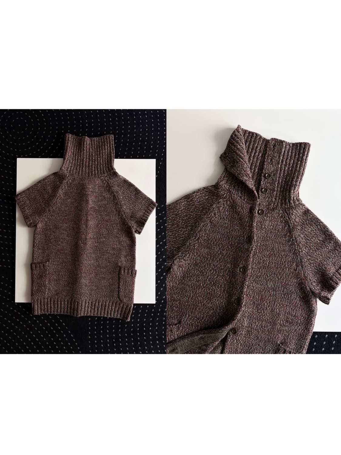 wool half sleeve knit 상품이미지1