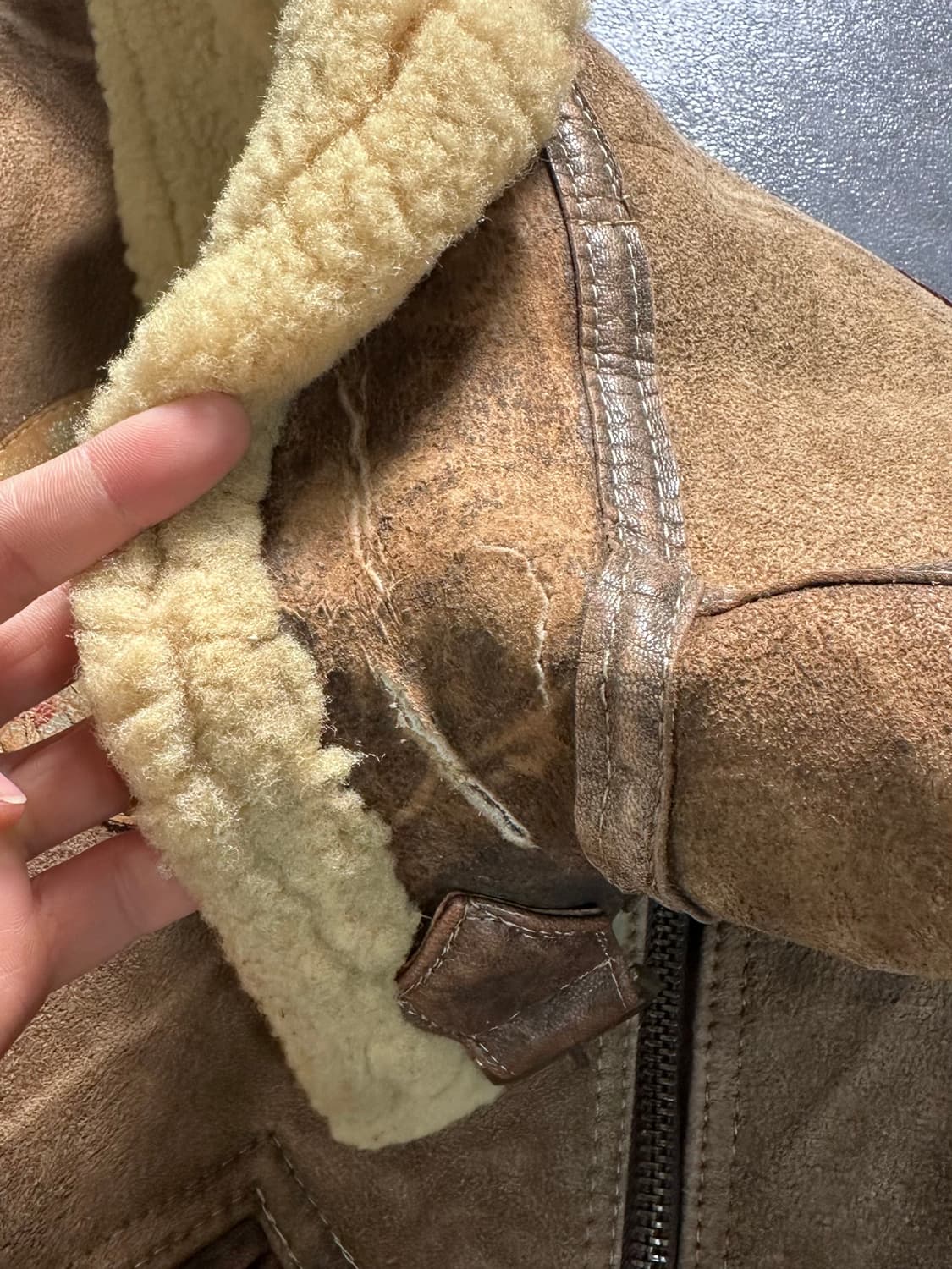 80s 아비렉스 b-11 무스탕 자켓 (va.70) 상품이미지9