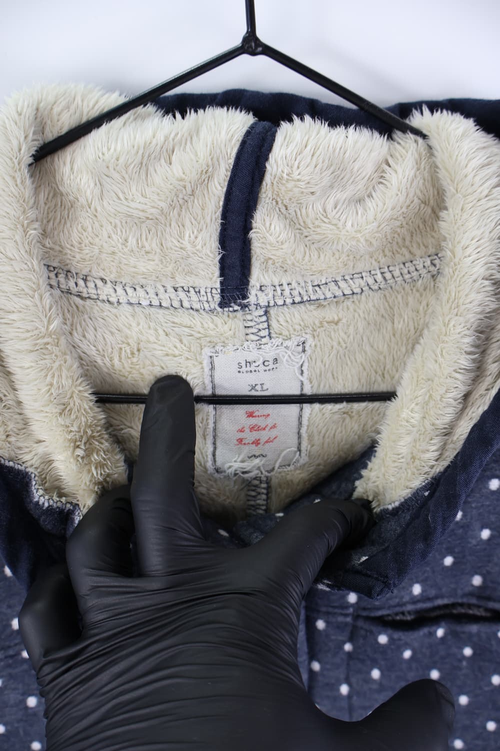 Jpn Navy Dotted Mini Coats 상품이미지5