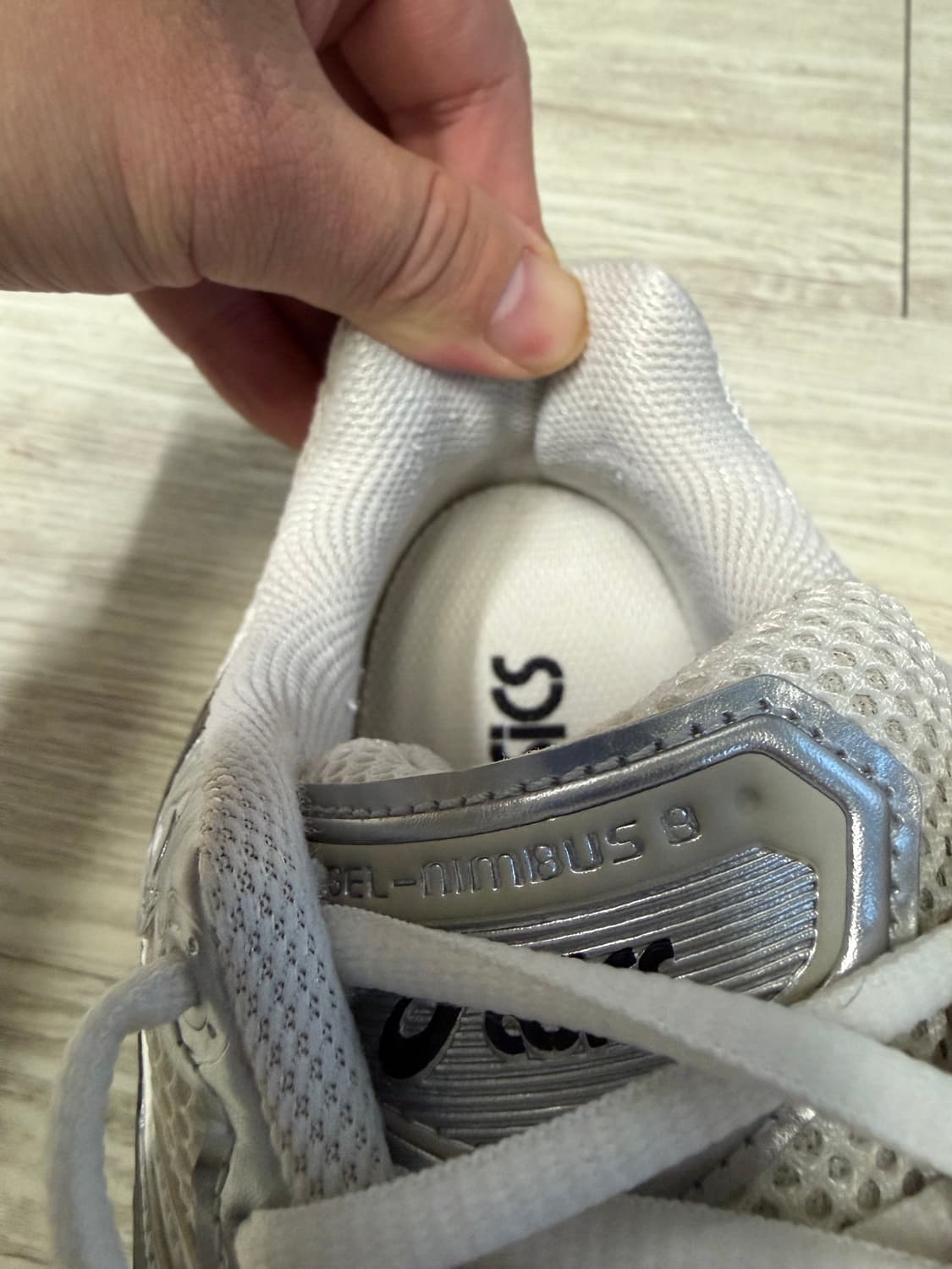 아식스 젤 님버스 9 크림 블랙 270 상품이미지6