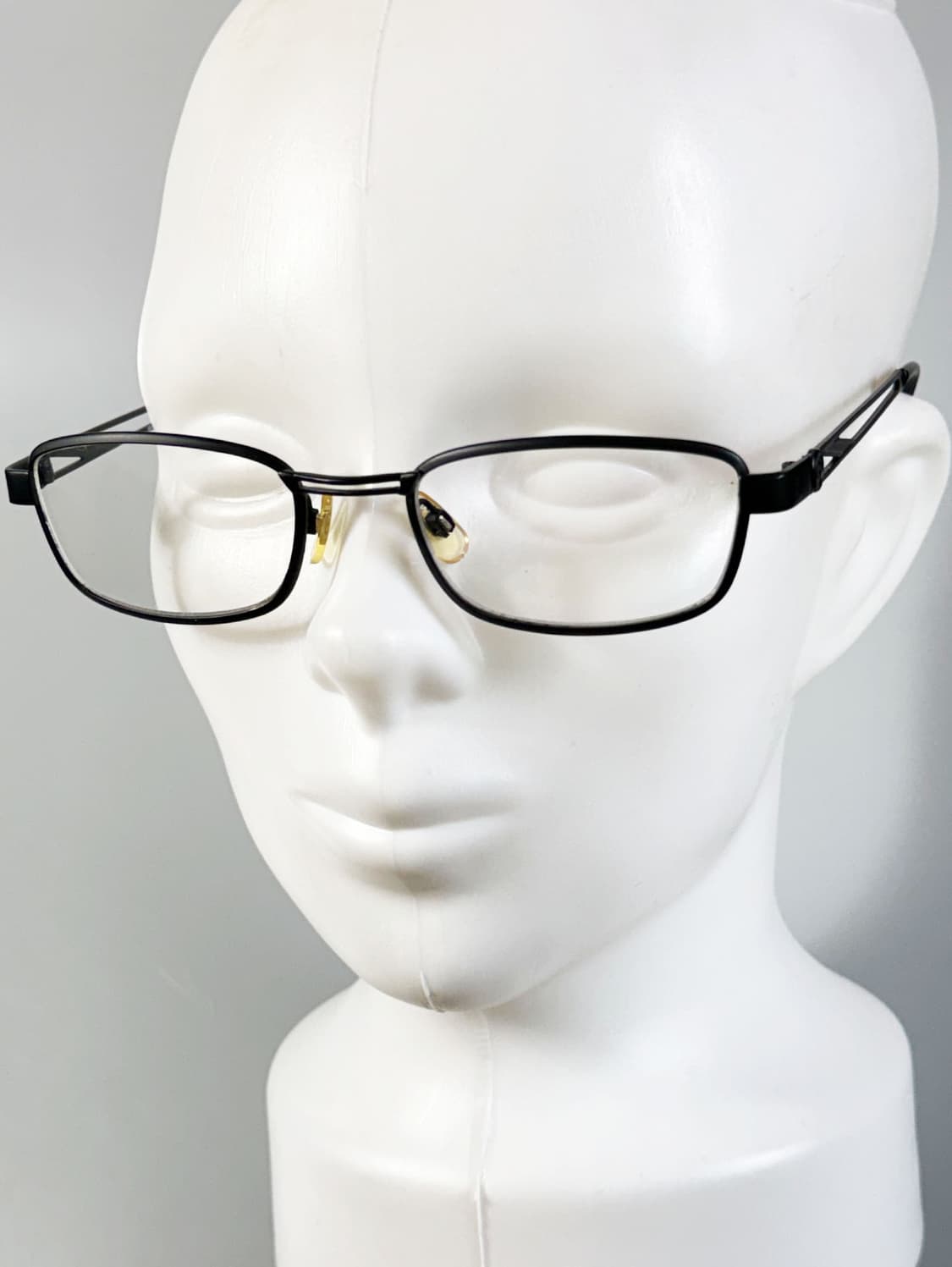 90s STATE 블랙 슬림 스퀘어 메탈 빈티지 안경 상품이미지8