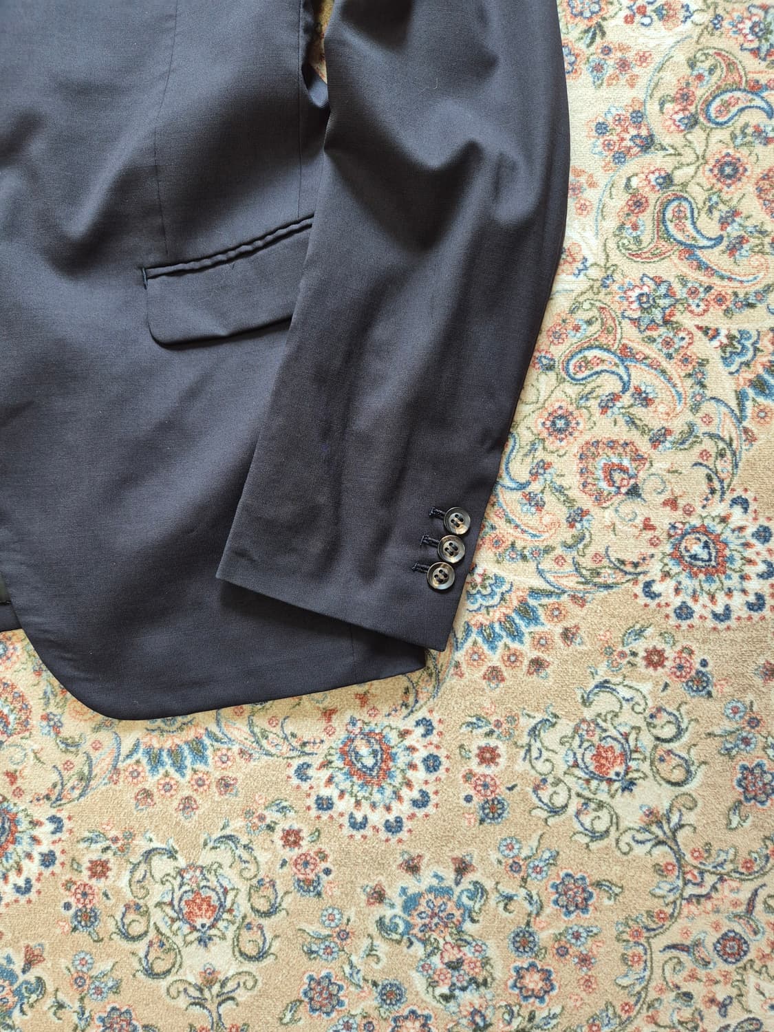 준 하시모토 로로피아나 원단 원 버튼 블레이저 상품이미지2