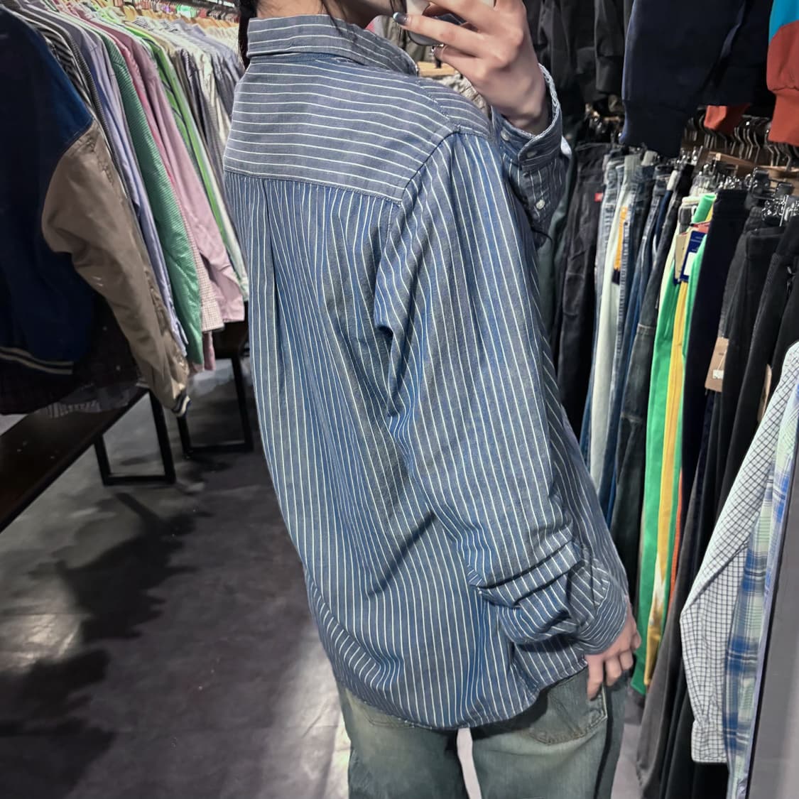 [IM] 폴로 데님 스트라이프 셔츠 상품이미지6