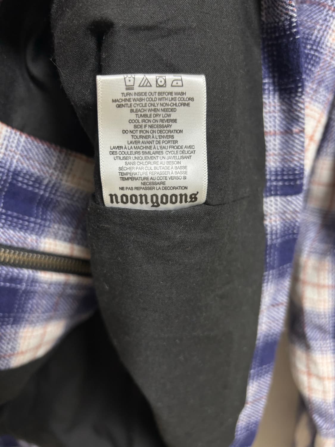 눈군즈 NOON GOONS 체크 블루 자켓 상품이미지5