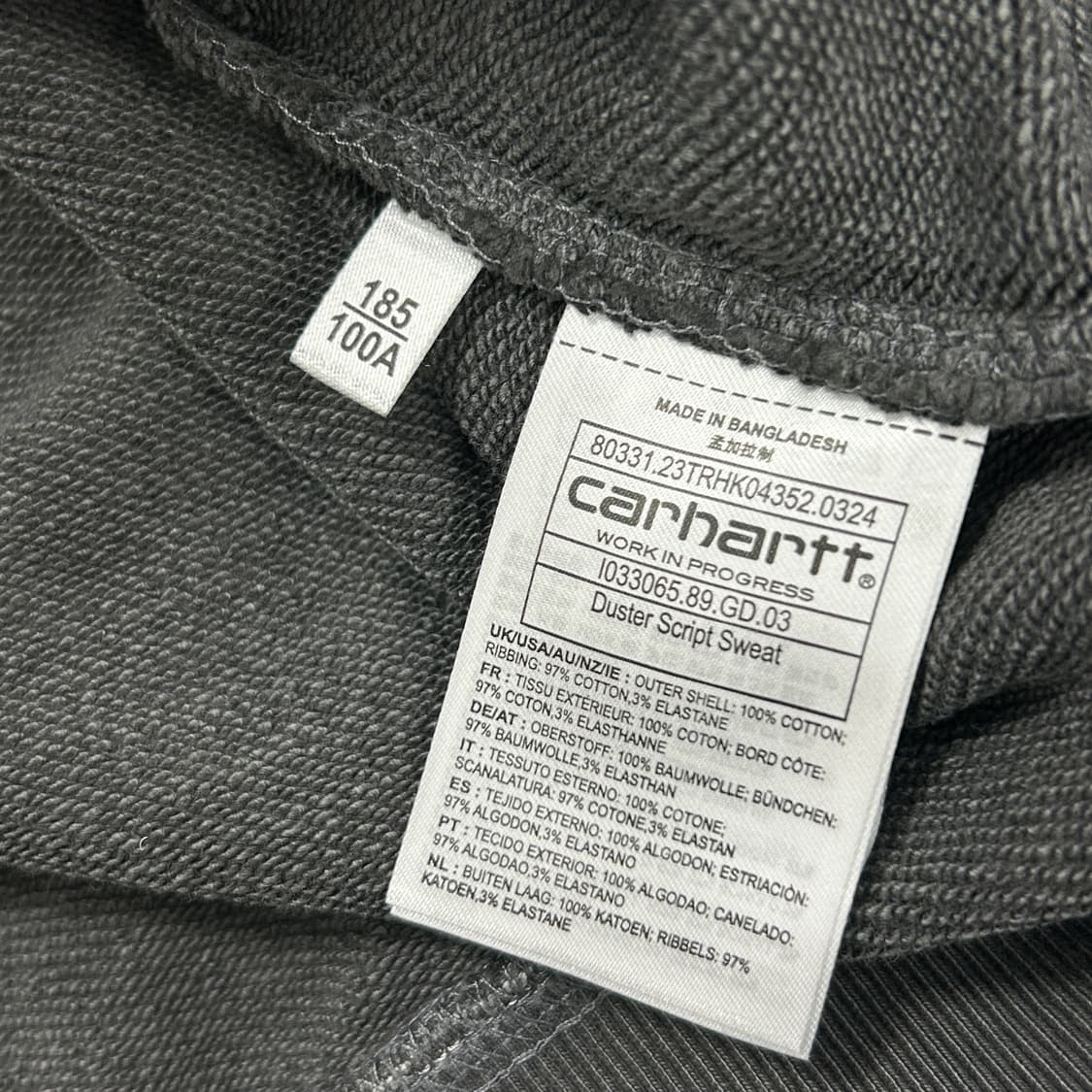 칼하트 더스트 스크립트 맨투맨(XL) 상품이미지3