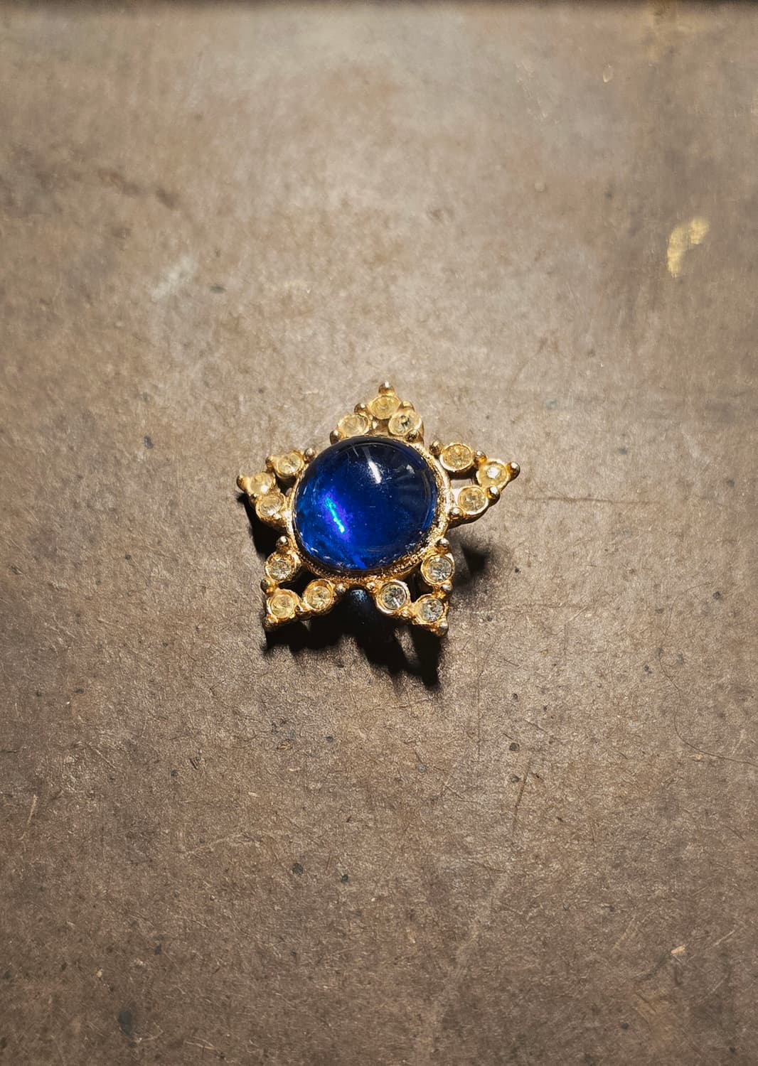 영국 빈티지 블루 스타 브로치 상품이미지2