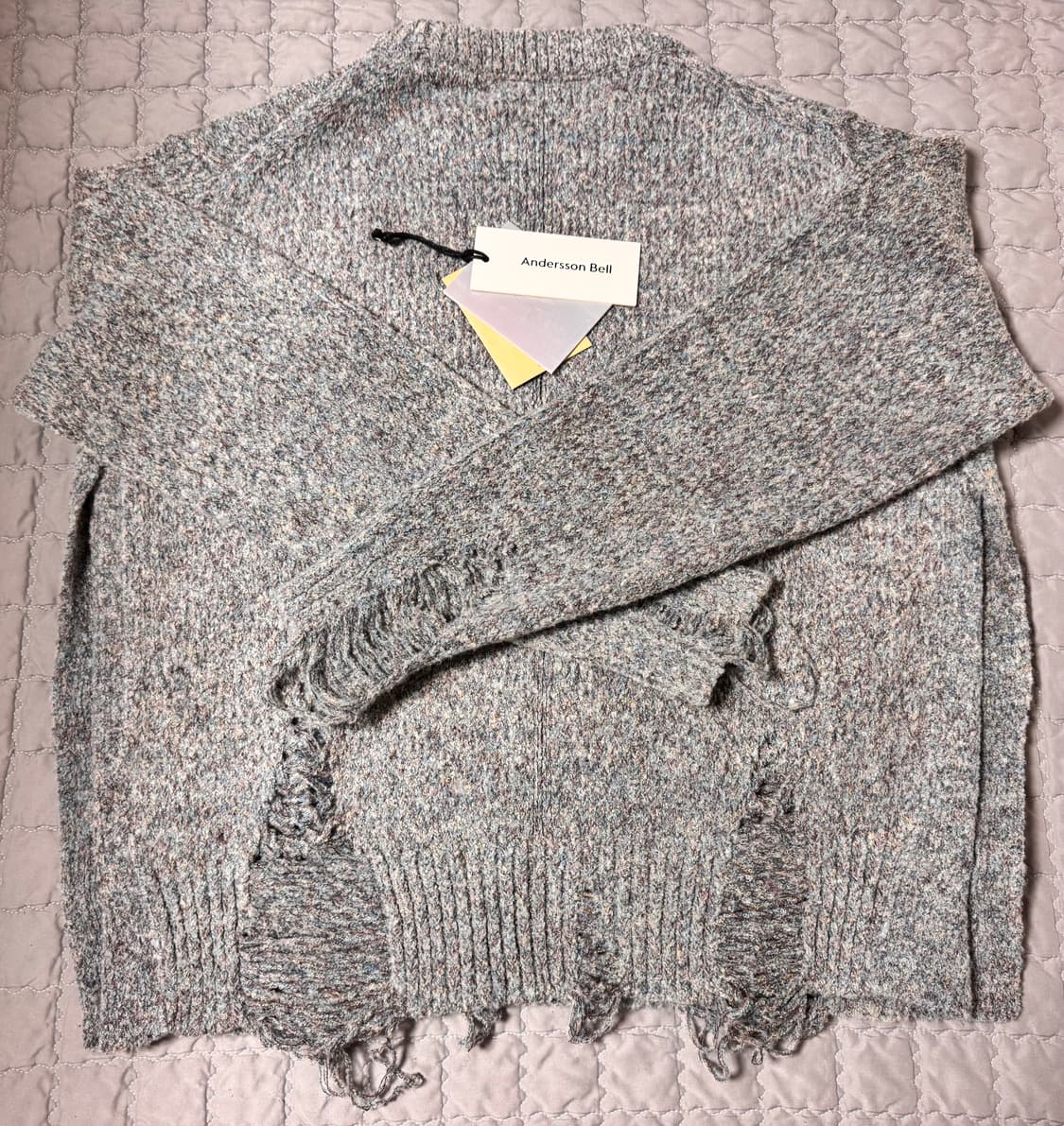 앤더슨벨 데미지 니트 M 상품이미지5