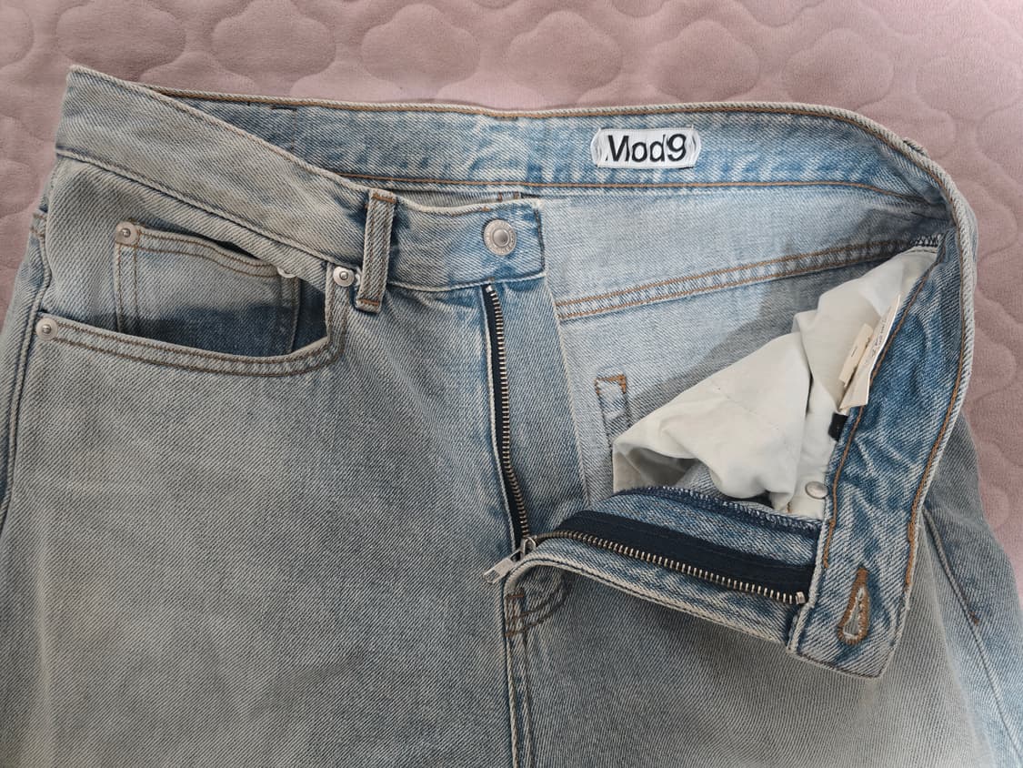모드나인 mod1w 댄싱워터 연청 데님 31 상품이미지4