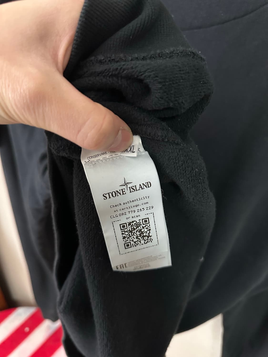 스톤아일랜드 맨투맨 블랙 Xxl  상품이미지4