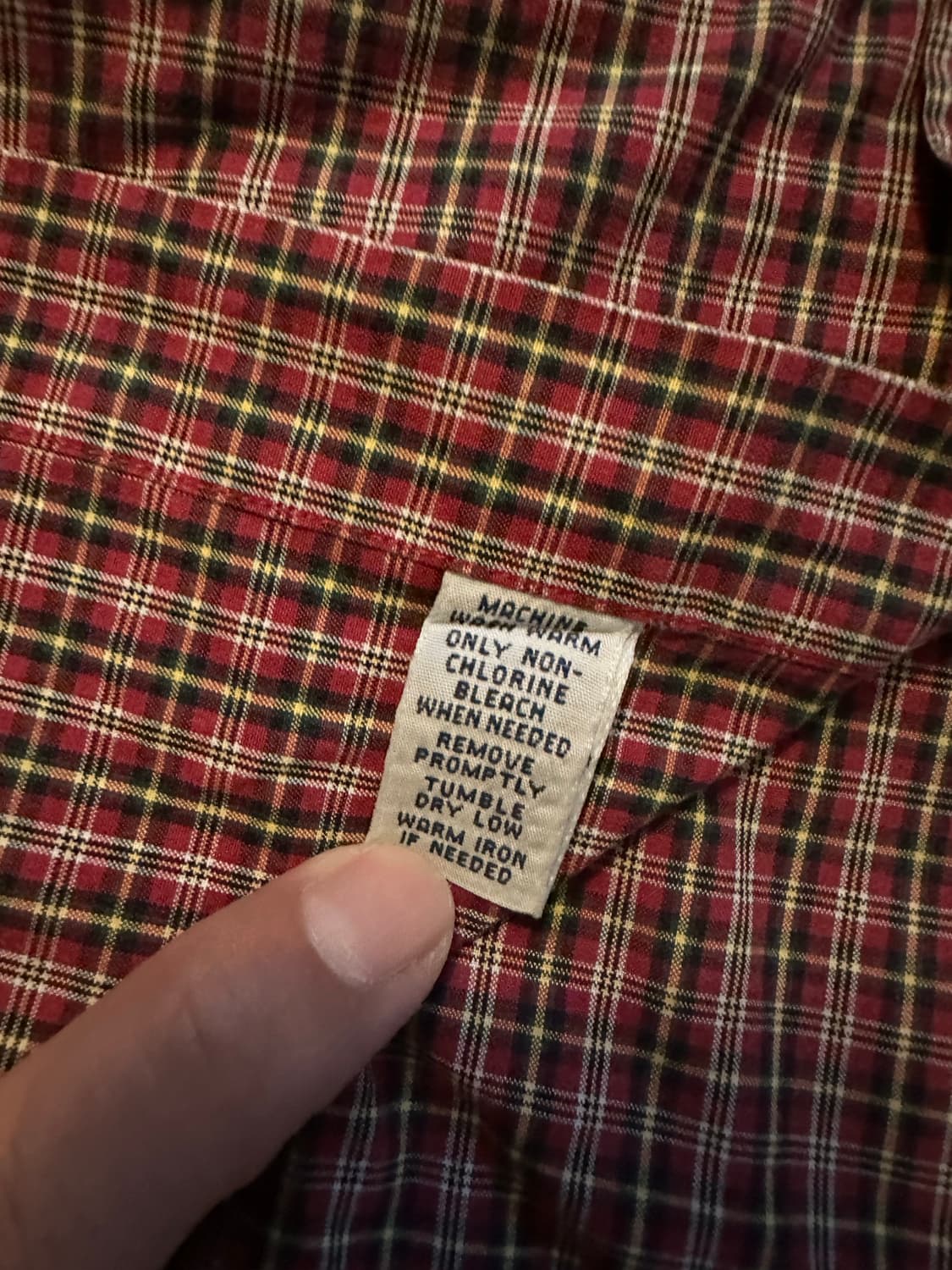 빈티지 폴로 체크셔츠 라지 상품이미지5