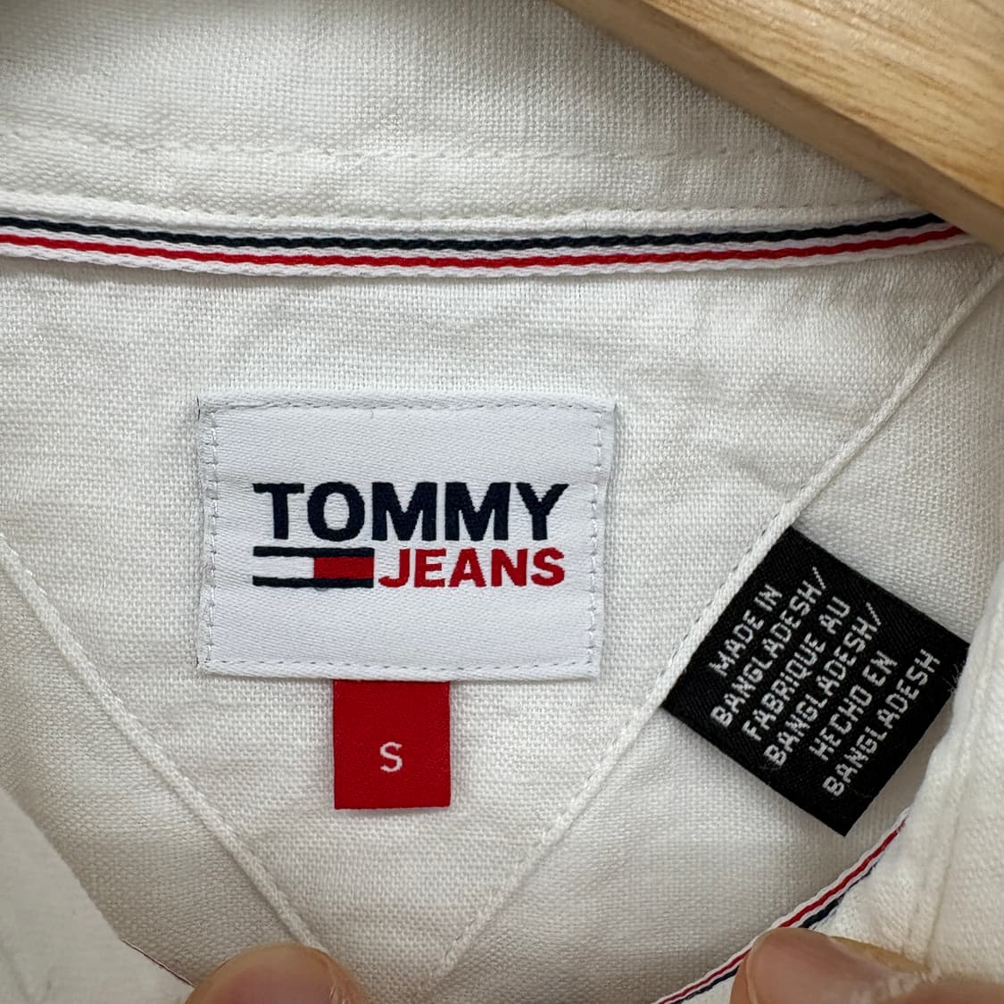 타미힐피거 화이트 긴팔 셔츠 남s 상품이미지4